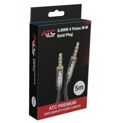 ATC HQ 3.5mm 4 Pin M/M Cable 5m-thumb-1