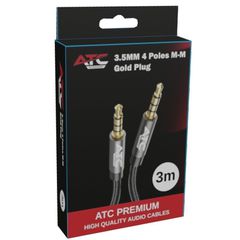 ATC HQ 3.5mm 4 Pin M/M Cable 3m-thumb-1