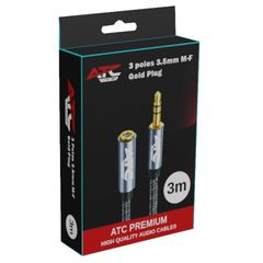 ATC HQ 3.5mm M/ F Cable 3m-thumb-1
