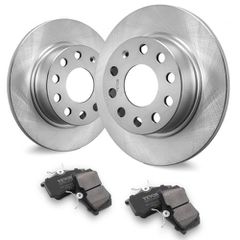VEVOR Rear Brake Kit Συμβατό με Audi A3 (8P), VW Golf 5 6, Seat LEON, SKODA OCTAVIA, ALTEA, Κιτ αντικατάστασης κεραμικών τακακιών φρένων ρότορες φρένων, Πίσω ρότορες 253 mm