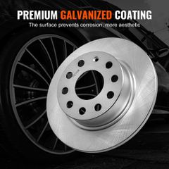 VEVOR Rear Brake Kit Συμβατό με Audi A3 (8P), VW Golf 5 6, Seat LEON, SKODA OCTAVIA, ALTEA, Κιτ αντικατάστασης κεραμικών τακακιών φρένων ρότορες φρένων, Πίσω ρότορες 253 mm-thumb-4