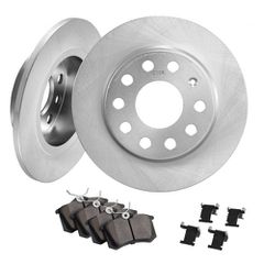 VEVOR Rear Brake Kit Συμβατό με Audi A3 (8P), VW Golf 5 6, Seat LEON, SKODA OCTAVIA, ALTEA, Κιτ αντικατάστασης κεραμικών τακακιών φρένων ρότορες φρένων, Πίσω ρότορες 253 mm-thumb-10