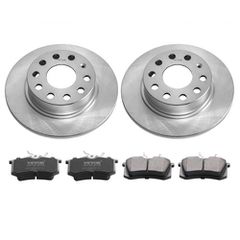 VEVOR Rear Brake Kit Συμβατό με Audi A3 (8P), VW Golf 5 6, Seat LEON, SKODA OCTAVIA, ALTEA, Κιτ αντικατάστασης κεραμικών τακακιών φρένων ρότορες φρένων, Πίσω ρότορες 253 mm-thumb-8