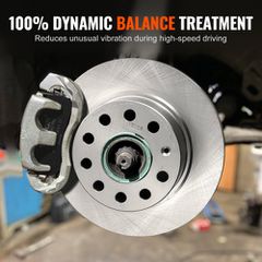 VEVOR Rear Brake Kit Συμβατό με Audi A3 (8P), VW Golf 5 6, Seat LEON, SKODA OCTAVIA, ALTEA, Κιτ αντικατάστασης κεραμικών τακακιών φρένων ρότορες φρένων, Πίσω ρότορες 253 mm-thumb-5