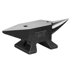 Αμόνι VEVOR Single Horn, 10 kg χυτό ατσάλινο αμόνι, Σιδηρουργός στρογγυλού κέρατου υψηλής σκληρότητας, μεγάλος πάγκος και σταθερή βάση, με στρογγυλή και τετράγωνη τρύπα, εργαλείο Metalsmith για κάμψη