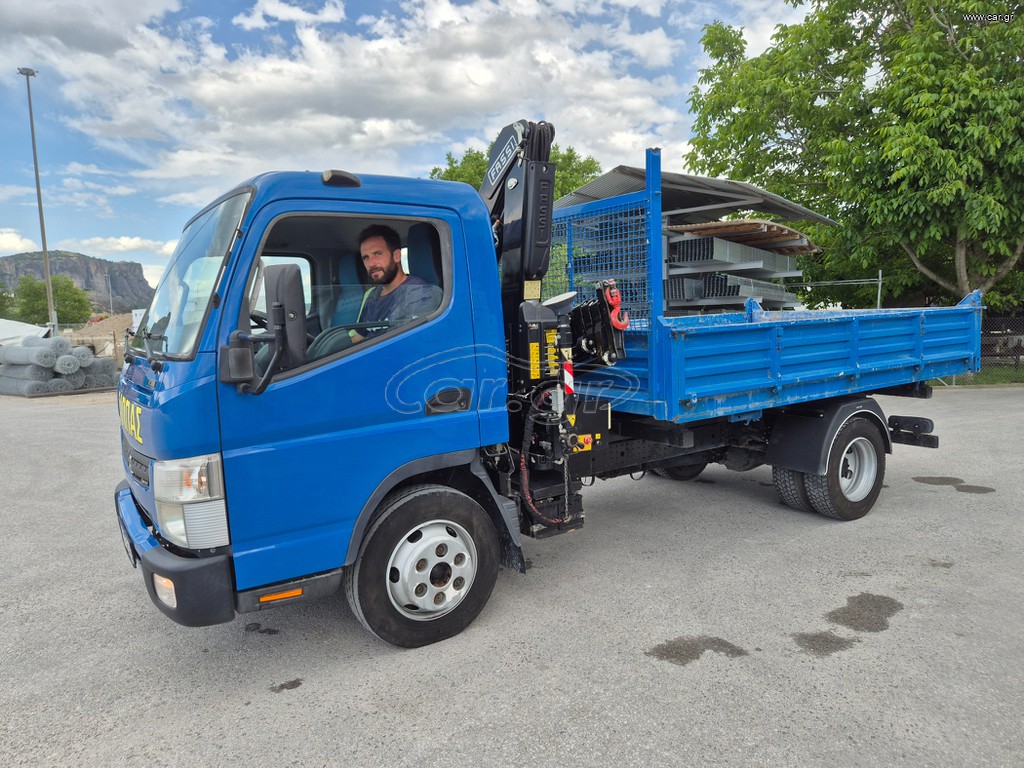 Ανατροπή + Γερανός Mitsubishi 2013 CANTER 7C18 γερανος Fassi F50 2023!!!