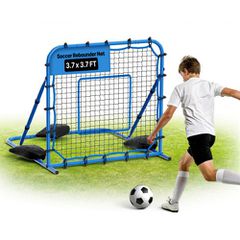VEVOR Soccer Rebounder Net, Quick-Switch Angle Soccer Goal Rebounder for Control, Passing Practice, Heavy-Duty Iron Frame & PE Net, Easy Setup Ball Training Equipment for Teens & Adults, 1080 x 1090 m