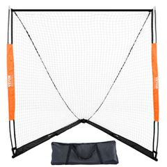 VEVOR Lacrosse Goal, 6' x 6' Lacrosse Net, Φορητό γκολ λακρός με τσάντα μεταφοράς, Fiberglass Rod Backyard Lacrosse Training Equipment, Easy Setup Collegiate Goal, Ιδανικό για προπόνηση ενηλίκων νέων