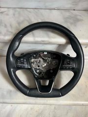 FORD PUMA FIESTA FOCUS ST-LINE F1 ΤΙΜΟΝΙ ΒΟΛΑΝ ΔΕΡΜΑΤΙΝΟ ΜΕ ΧΕΙΡΙΣΤΗΡΙΑ
