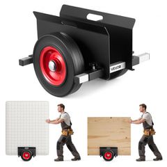 VEVOR Panel Dolly, χωρητικότητα φόρτωσης 453,6 kg, Μετακίνηση γυψοσανίδας με ελαστικούς τροχούς 25 cm για διαφορετικά εδάφη, ρυθμιζόμενο καρότσι πάνελ σφιγκτήρα για χαλύβδινα πάνελ, στρώμα, πόρτες και