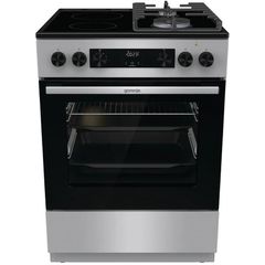 Κουζίνα Gorenje GKC6C60XT με Εστίες Φυσικού Αερίου & Ρεύματος Π60εκ. Inox