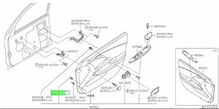 ΚΛΙΠ  ΕΠΕΝΔΥΣΗΣ ΠΟΡΤΑΣ  NISSAN  ALMERA N16  PRIMERA P12  NV200   849530W000
