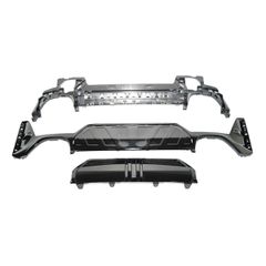 Πίσω Διαχύτης Diffuser 340i MP Look για Bmw 3 (G20) LCI Sedan Touring (2022-On) M-Sport Προφυλακτήρας Μαύρο Γυαλιστερό