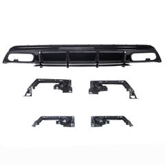 Πίσω Διαχύτης Diffuser A45 AMG Facelift Look για Mercedes A-Class (W176) (2012-2018) AMG-Line Προφυλακτήρας Μαύρο Γυαλιστερό
