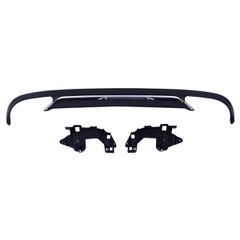 Πίσω Διαχύτης Diffuser Μαύρο με Χρώμιο για Mercedes E-Class (W212) Sedan Estate Facelift (2013-2016) Απλός Προφυλακτήρας