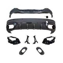 Πίσω Διαχύτης Diffuser Μαύρο GLB 35 AMG Look για Mercedes GLB (X247) (2019-On)