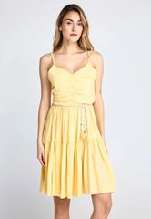 Funky Buddha Γυναικείο Mini Φόρεμα με Βολάν FBL013-101-13
