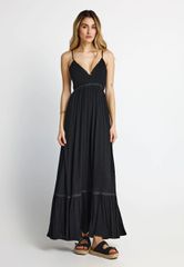 Funky Buddha Γυναικείο Maxi Φόρεμα με Λεπτές Τιράντες FBL013-102-13
