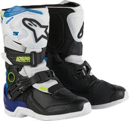 Μπότες Μηχανής  Παιδικές Off Road ALPINESTARS  Kids Tech 3S Boots Μαύρο-Άσπρο-Μπλε