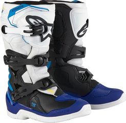 Μπότες Μηχανής Παιδικές Off Road ALPINESTARS  Youth Tech 3S Boots Άσπρο-Μαύρο-Μπλε