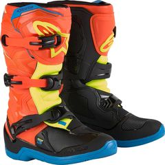 Μπότες  Μηχανής Off Road  Παιδικές ALPINESTARS  Youth Tech 3S Boots Πορτοκαλί-Μαύρο-Μπλε-Κίτρινο