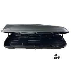 Μπαγκαζιέρα οροφής Junior Xtreme 2 195x78x39cm με διπλό άνοιγμα και κλειδί, 445 λίτρα - μαύρη-thumb-7