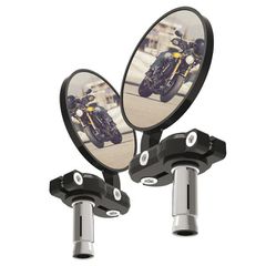 ΚΑΘΡΕΠΤΕΣ ΑΝΤΙΒΑΡΟΥ BarEnd Mirrors - Black ΖΕΥΓ OX577 OXFORD