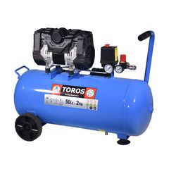 ΑΕΡΟΣΥΜΠΙΕΣΤΗΣ OILFREE ΧΑΜΗΛΟΥ ΘΟΡΥΒΟΥ (SEMISILENT) 50LT/2,0HP 10BAR TOROS 602090 602090