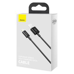 Καλώδιο Baseus Lightning Superior Series, Fast Charging, Data 2.4A, 2m Black (CALYS-C01)