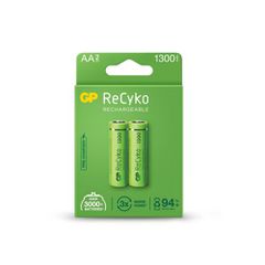 GP Battery (R6) AA Επαναφορτιζόμενη RECYKO, NiMH R6, (2 μπαταρίες / blister), 1300mAh