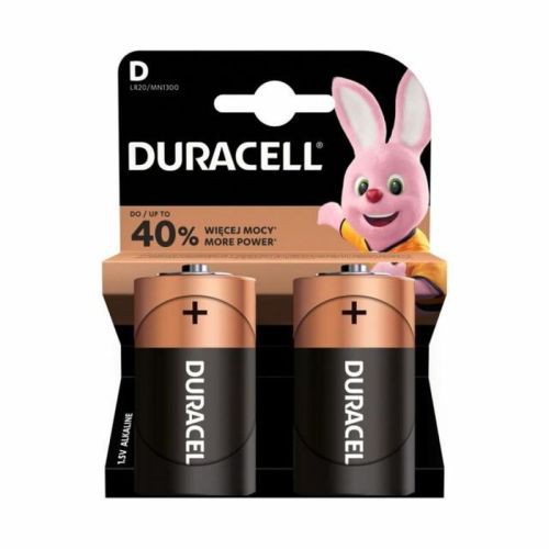 DURACELL Μπαταρία (LR20) D Alkaline Basic (2 μπαταρίες / blister) 1,5V