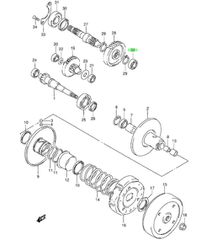 Suzuki AH100/AN125/AN150/DRZ70/FB100/UE125/UH125/FL125/UE150/UH150/UK110/UN125/UZ125/TR50/UG110, Ρουλεμάν σασμάν-thumb-1