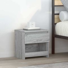 vidaXL Κομοδίνο Γκρι Sonoma 40 x 30 x 39 εκ. από Επεξεργασμένο Ξύλο