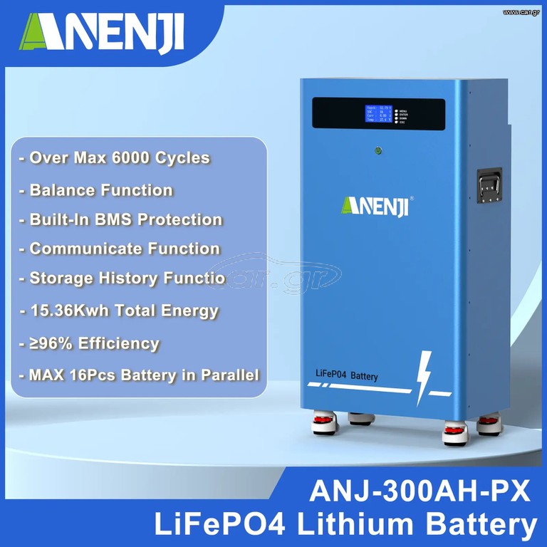 Μπαταρίες 51,2V 16Kwh 300Ah
