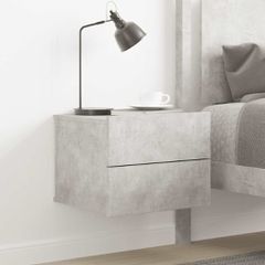 vidaXL Κομοδίνο Γκρι του Σκυροδέματος 40 x 30 x 30 εκ. από Επεξ. Ξύλο