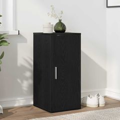 vidaXL Παπουτσοθήκη Μαύρη βελανιδιά 32x35x70 εκ. Επεξεργασμένο Ξύλο