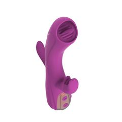 Leila Rabbit Vibrator, Vibrating, Silicone, USB, Purple,-thumb-4
