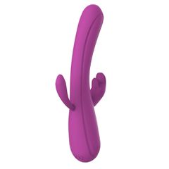 Leila Rabbit Vibrator, Vibrating, Silicone, USB, Purple,-thumb-2