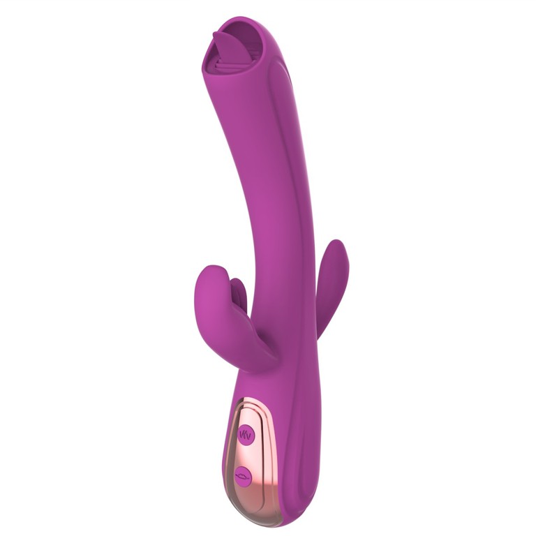 Leila Rabbit Vibrator, Vibrating, Silicone, USB, Purple,