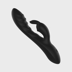 Lucky Rabbit Vibrator, 10 Vibration Modes, Liquid Silicone, USB,-thumb-2