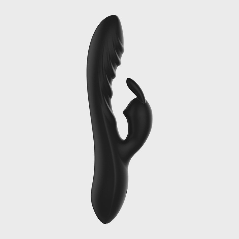 Lucky Rabbit Vibrator, 10 Vibration Modes, Liquid Silicone, USB,