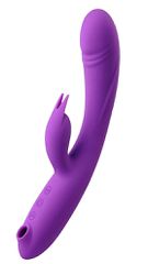 Triple Delight Vibrator, 10 Vibration Modes, 5 Suction Modes, Si