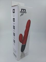 Great Rabbit Vibrator, 10 Vibration Modes, Silicone, USB, Red, 2-thumb-2