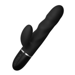 Great Rabbit Vibrator, 10 Vibration Modes, Silicone, USB, Black,-thumb-1