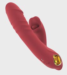Thrusting Rabbit Vibrator, 10 Vibration Modes, 5 Thrusting Modes-thumb-1