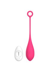 Vibrating Egg Belle, 10 Modes, Silicone, USB, Pink, 20.4 cm-thumb-1