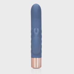 Mini Rabbit Vibrator, 10 vibration Modes, Silicone, USB, Blue,-thumb-2