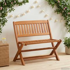 vidaXL Πάγκος Παιδιών Καφέ 61 x 38 x 57 εκ. Στερεό Ξύλο Ευκαλύπτου