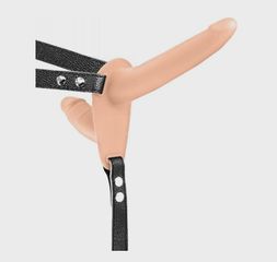 Strap-on for Women-Double Dildo-Silicone, Flesh, Guilty Toys