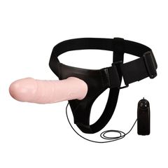 Strap-on Ultra Passionate Harness Multispeed, TPR, Flesh, 17 cm